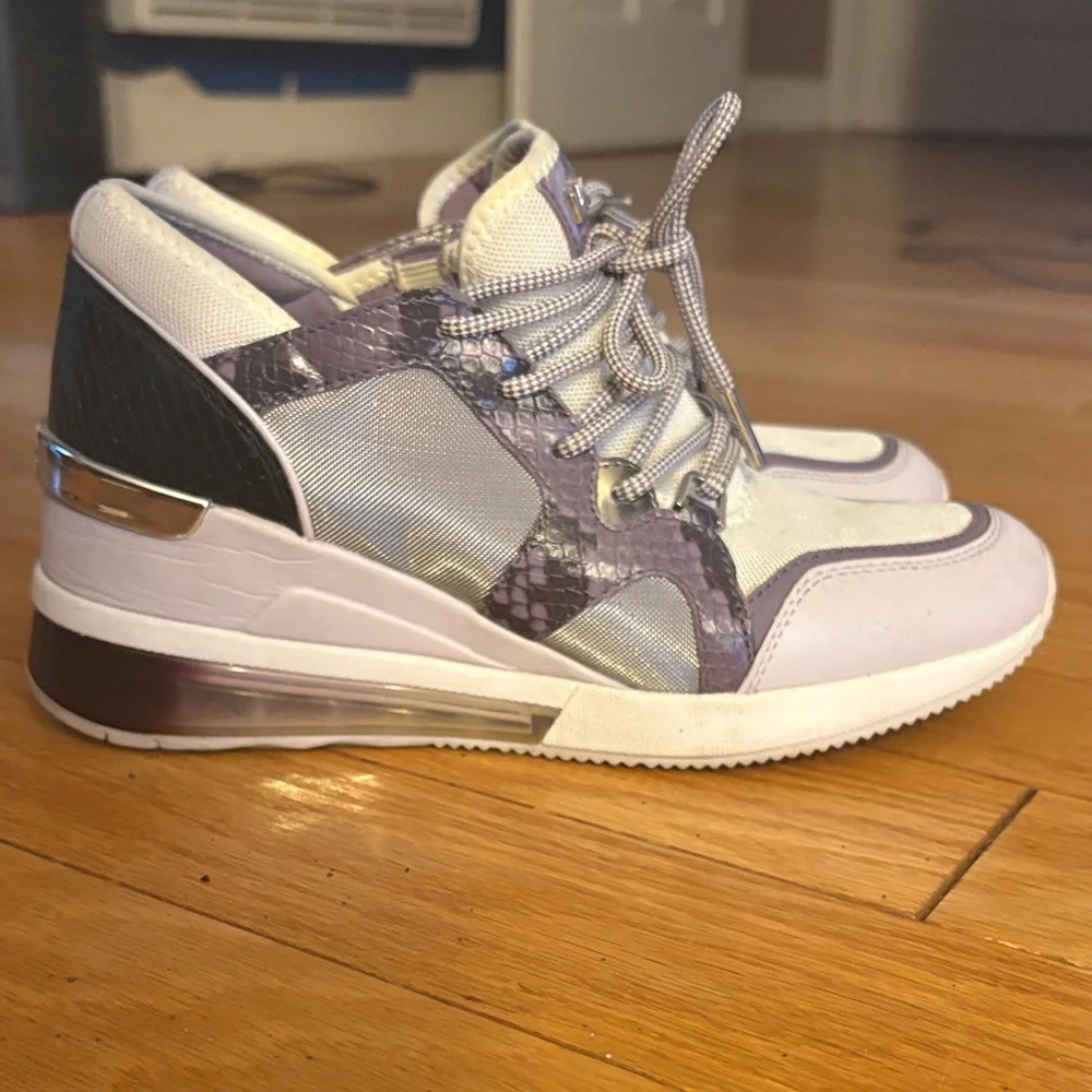 Michael Kors Lavender and White Sneakers - Picture 3 of 11